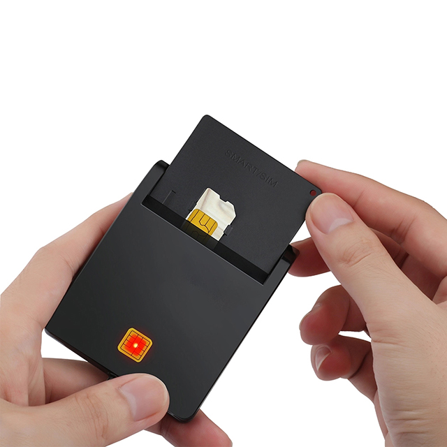  Hote sale ISO 7816 Memory ATM Micro USB Sim Card Reader Best Seller Smart Card Reader for 2020