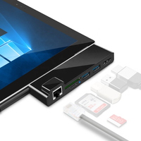 6 in 1 USB Hub And Ethernet Adaptor USB 3.0 Hub with Usb 3.0 Ports And SD, Mirco SD Card Slots 1000Mbps Gigabit Ethernet 4K HDMI