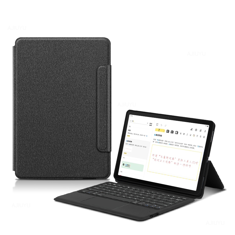 Ultra Thin Black Smart Adjustable Portable Tablet Case Touchpad Keyboard Cover for Samsung Galaxy S7 11 Inch