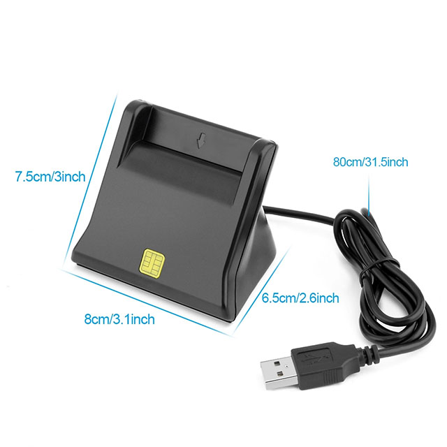 ISO 7816 USB 2.0 Smartcards Reader Writer with cable