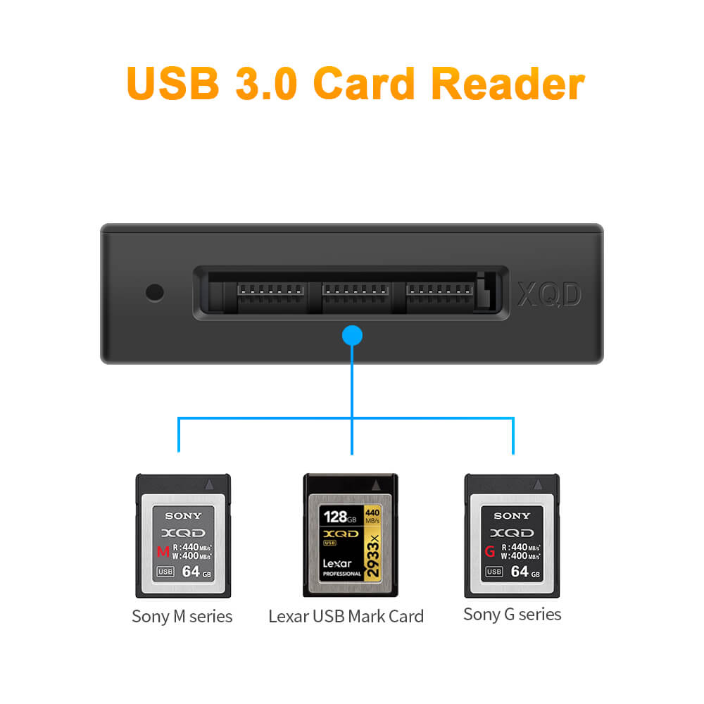 High Speed Mini XQD Card Reader USB3.0 XQD Card Reader Adapter Camera Kit Adapter Xqd Memory Card Reader XQD Aluminium Alloy XQD Card Reader