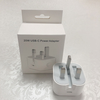 White Quick Charging Travel Charger USB C 20 Watt Phone Charger UK Fold Plug PD 20W Fast Wall Charger For Iphone 13 14
